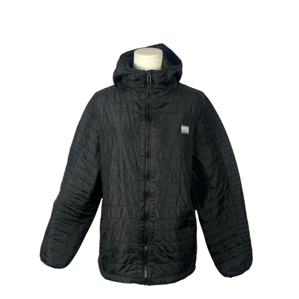 Dutch Bros All Gender‎ Lightweight Puffer Jacket in Black.